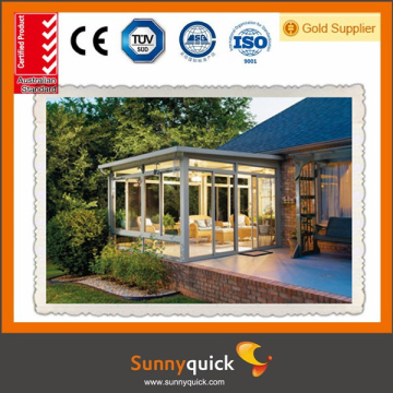 1.4mm aluminum sun house custom aluminium glass sun house