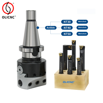 F1 Type Boring Head Set NT40 ISO40 Shank with Replaceable Inserts