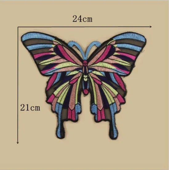 Vintage Embroidered Clothes Patches Butterfly Patches