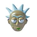 Máscara de cosplay estilo Rick e Morty 3D