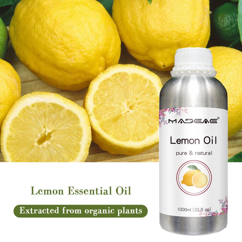 Ofrezca un aceite esencial de limón 100% de pureza orgánico a granel