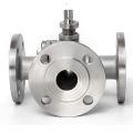 Wenzhou Stainless Steel Three Way Flange Ball Valve