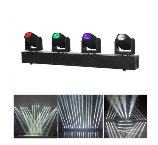 4 Heads Mini Stage LED Beam Disco Light