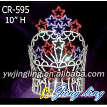 Sapphire Ruby Star Concurso de coronas Royal Tall Tiara