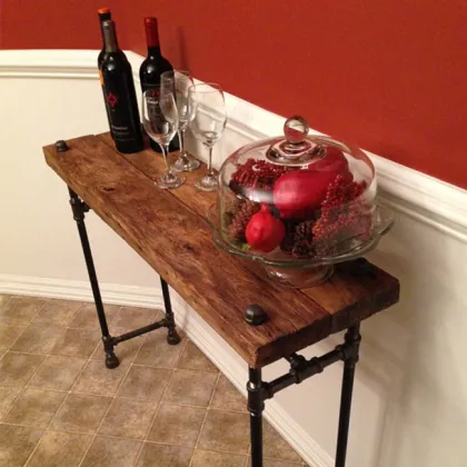 pipe fitting for diy plumbing pipe desk