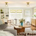 Farmhouse Semi Flush Mount Ceiling Light