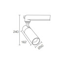 LEDER Klädaffär Begagnad 15W LED spårljus