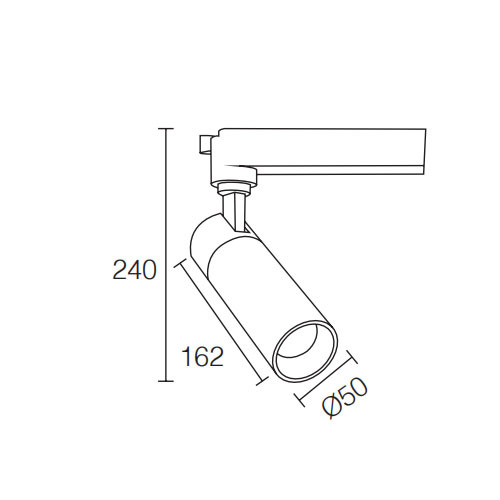 Sklep odzieżowy LEDER Używana lampa szynowa LED 15W