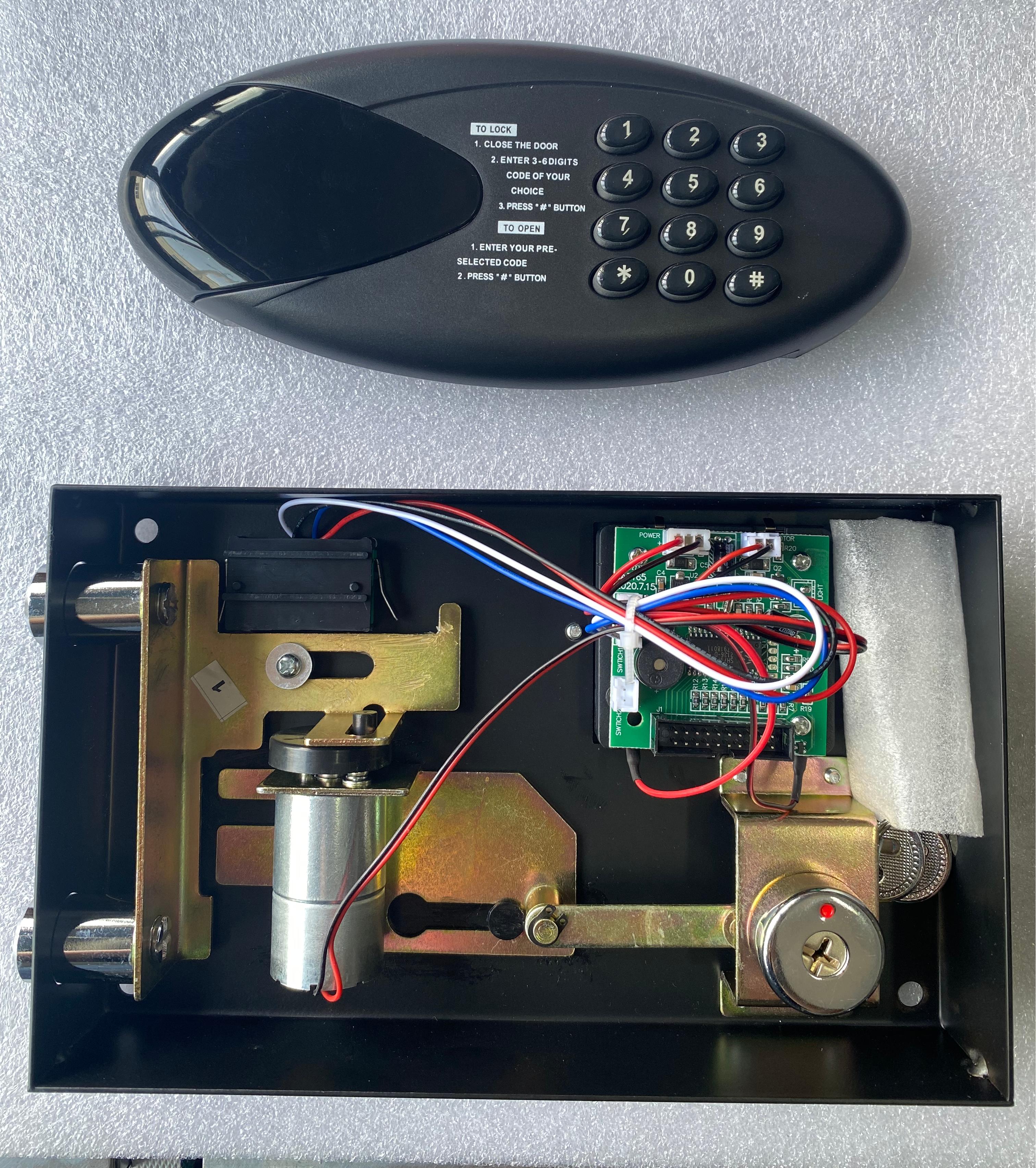 electronic motorized lock for hotel safes