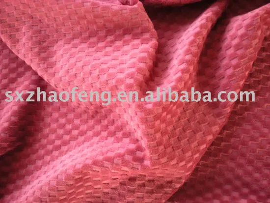 woven twill 100%cotton jacquard velveteen fabbric for sofa cloth