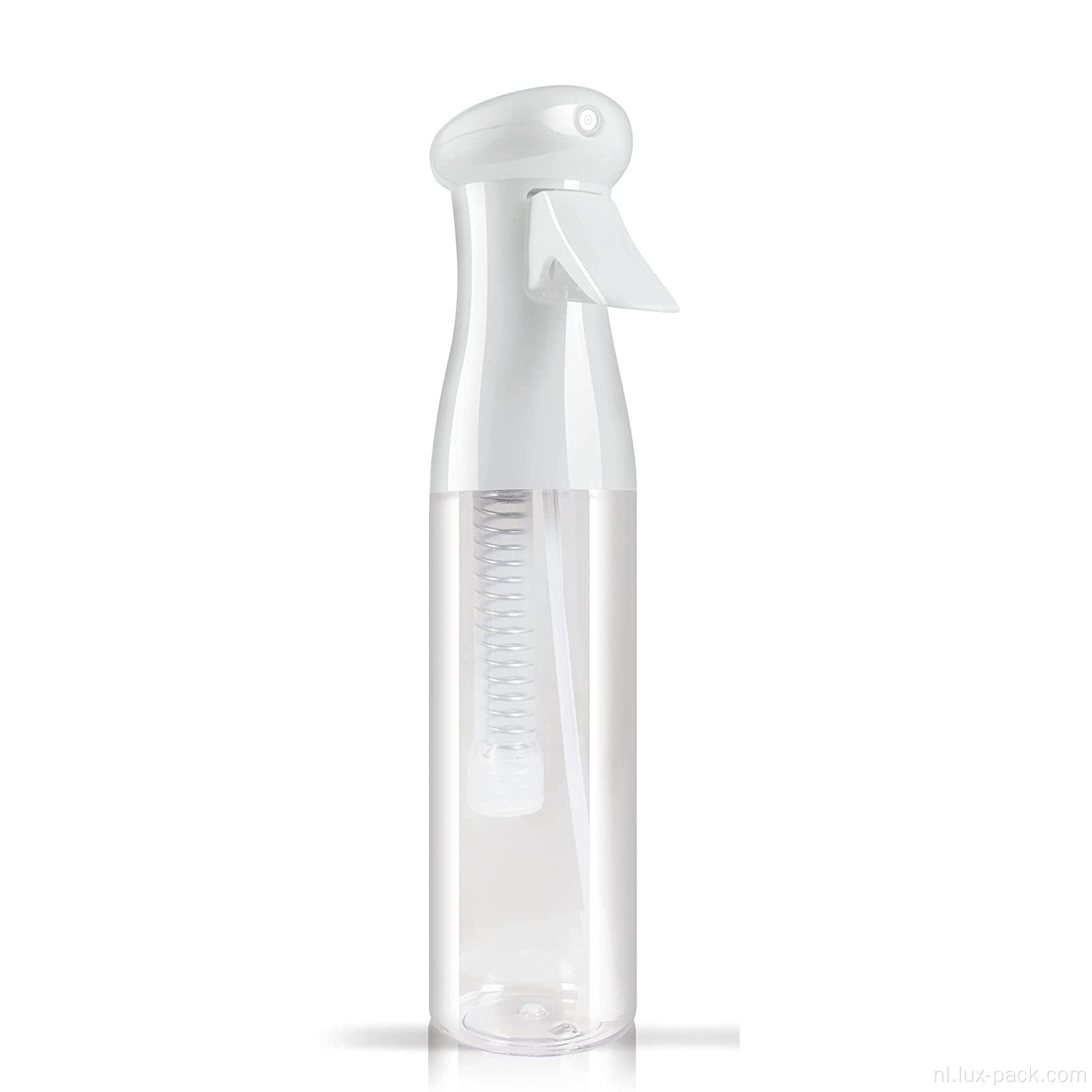 Plastic continue spuitpompflessen voor haarverzorging