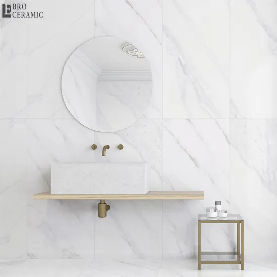 Carrara White Marble Polished Ceramic Floor Tile 60x60 MCA12600 - Factory Price