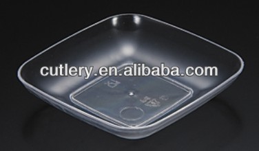 disposable plastic small square plate