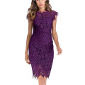 Women's Sleeveless Lace Cocktail Dress