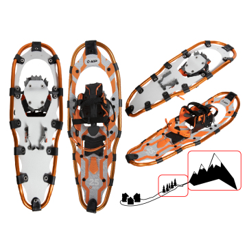 XTAP Snowshoes: High-Quality Alu Frame HDPE Deck 1-Pulling Binding Heel Lift Supplier
