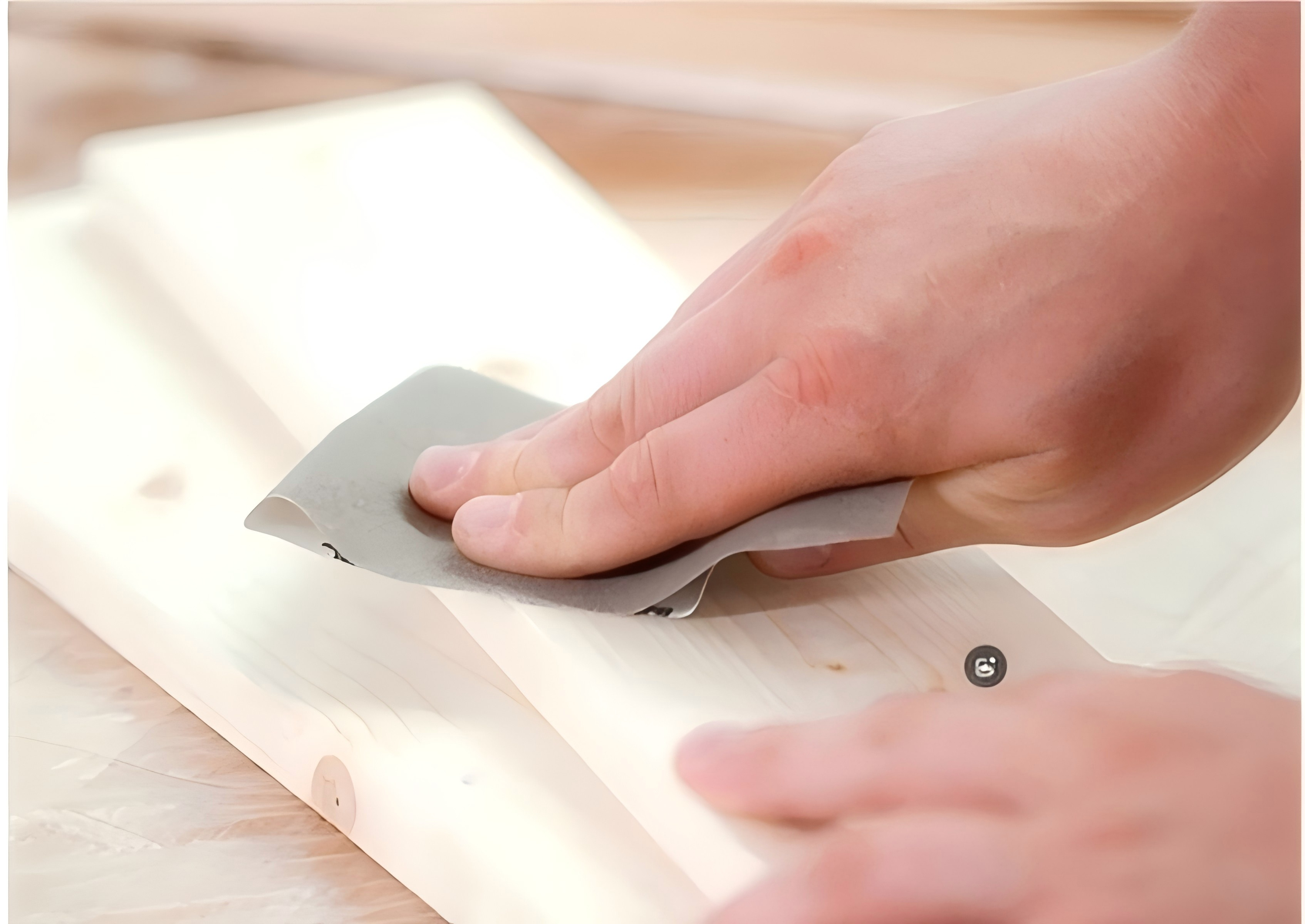 Sandpaper polishing