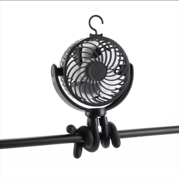Flexible Tripod Clip pram Fan Rechargeable Portable Mini Usb Octopus Baby Stroller Fan Multi-function fan