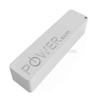 Premium promotion gift power bank, 2600mah cell phone charger with custom logo printing, hot selling external battery in 2015