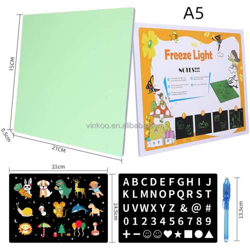 Suron A5 größe magische fluoreszierende Doodle Pad