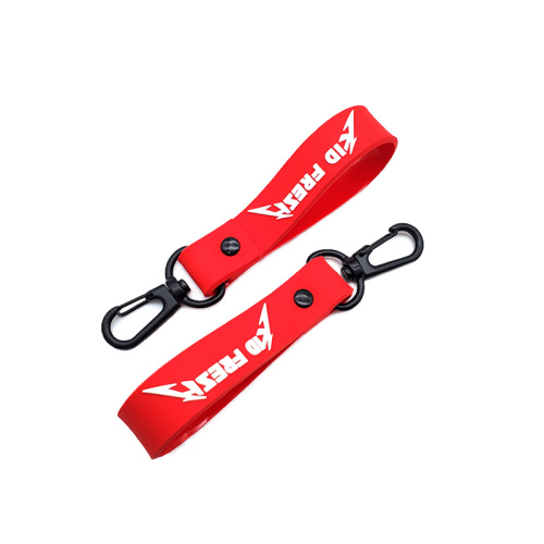 Custom Rubber Keychain YYX Wristlet Strap Keychain for Wallet Manufactory