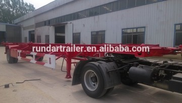 The 1 axis and 40 feet of empty container transport semi trailer