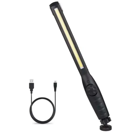 Car Repair Workshop Light: COB LED, Magnetic Base, 360° Rotary Inspection & Rechargeable Work Lamp