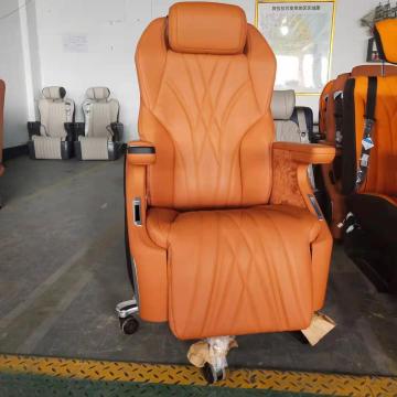Luxury Business Seat with Bluetooth Speaker, Ventilation, Heating, Leg Rest, Ambient Lighting, and Lying Flat Function