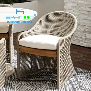 Modern Outdoor Teak Wood Dining Chair for Patio and Garden