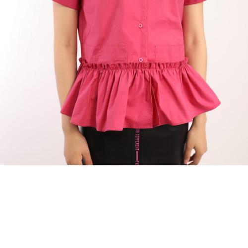 LADIES COLLARED SHORT SLEEVE SHIRT