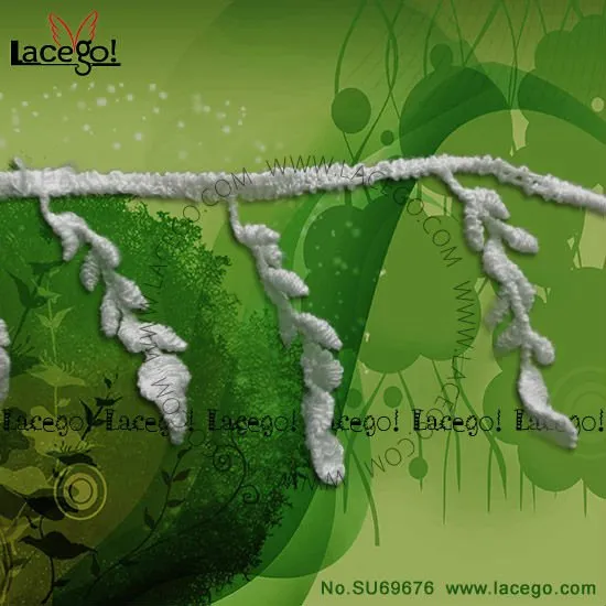 2014 White Laces Trimmings Ribbons Braids