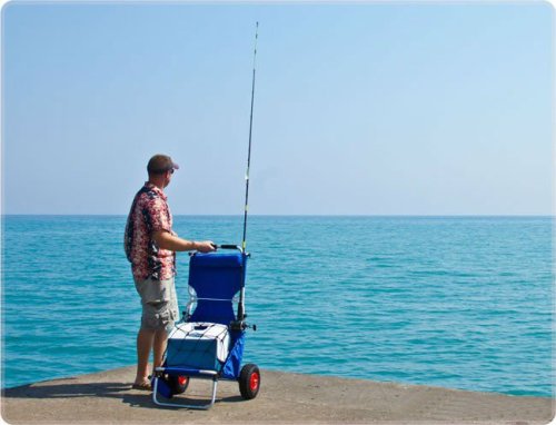 Aluminium Beach Fishing Trolley with Wheels