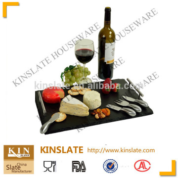 BSCI Audit Passed LFGB Test Passed natural slate tray with handle
