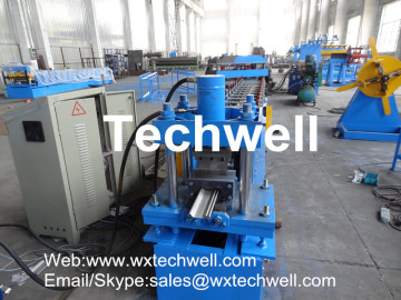 CCr15 High Grade Steel Roller, 0.5-1.2mm Rolling Shutter Door Forming Machine