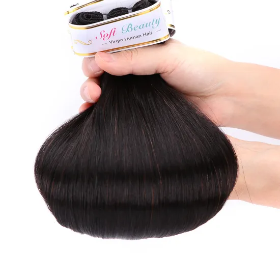 Hot Sale Mink Brazilian Straight Bundles Vendor Extension 100% Double Drawn Cuticle Aligned Virgin Human Hair
