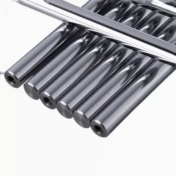 Diameter 25 Chrome-Plated Optical Shaft with Custom Internal Thread