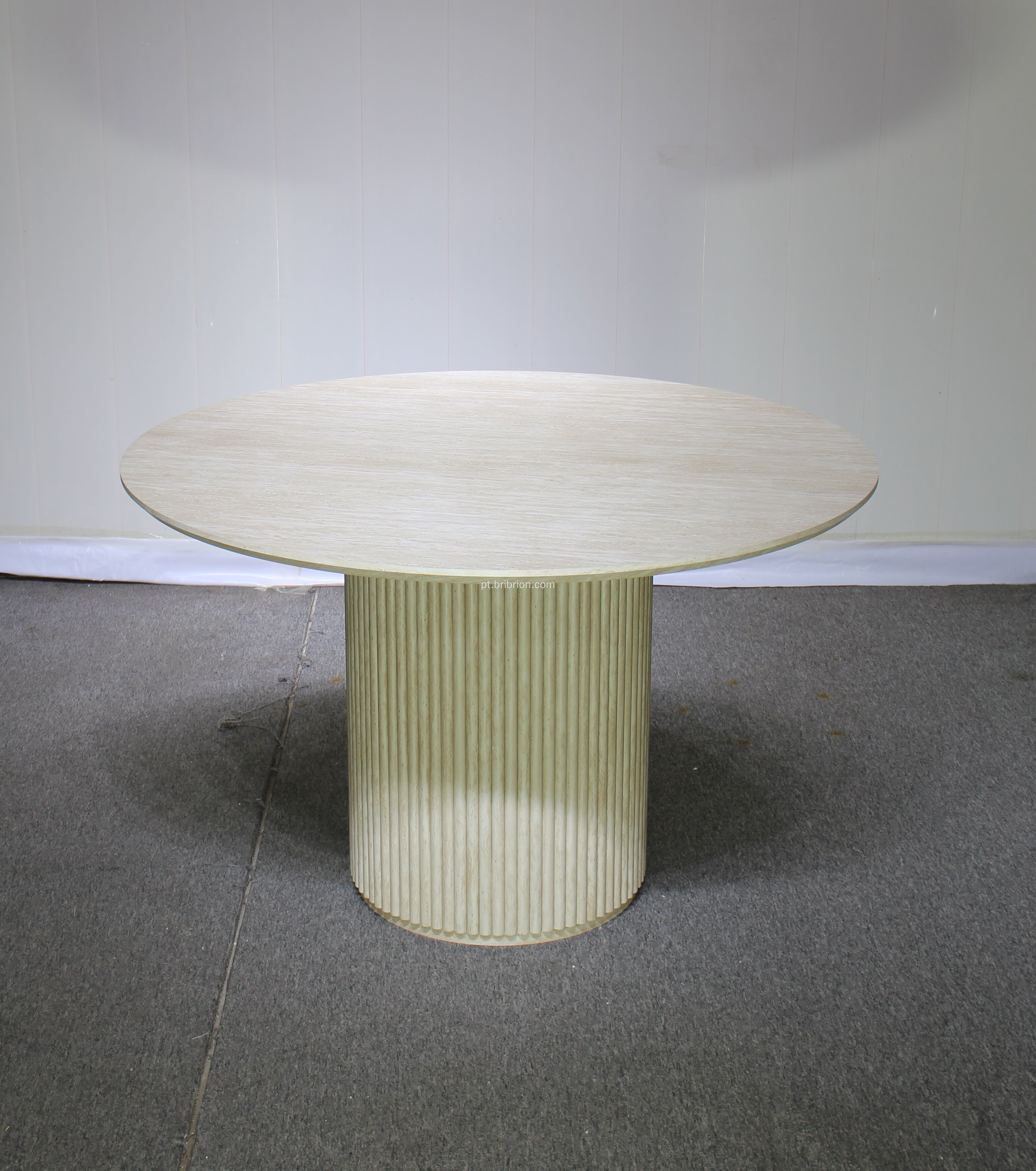 Mesa de jantar compacta multifuncional com prateleiras de armazenamento