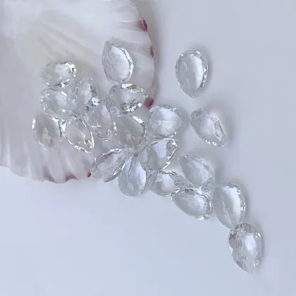 White Topaz Faceted Loose Top Quality White Topaz