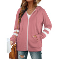 Womens Active Long Sleeve Zip Up Hoodies