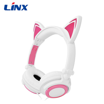 Christmas gift cute design glowing headphone for Kids