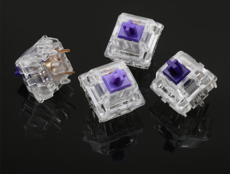 Zealio Switches Tactile Mechanical Keyboard Switch 62g 67 G 78g Purple