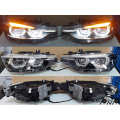 Faros LED negros para BMW 3&#39;LCI