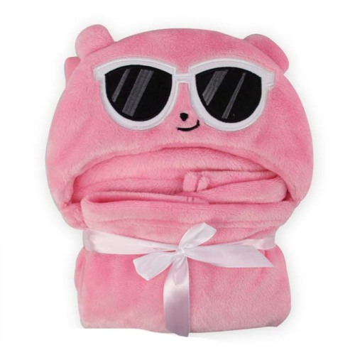 Cheapest Stock Animal Hooded Baby Blanket Manufacturers