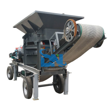 Diesel Engine Powered Small Mobile Jaw Crusher with Vibration Screening for African Stone Crushing