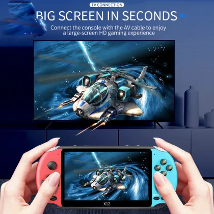 New 5.1inch Portable Handheld Game Console: 2000+ Free Games, 8GB MP3 Player, X12 Edition - PSP Inspired