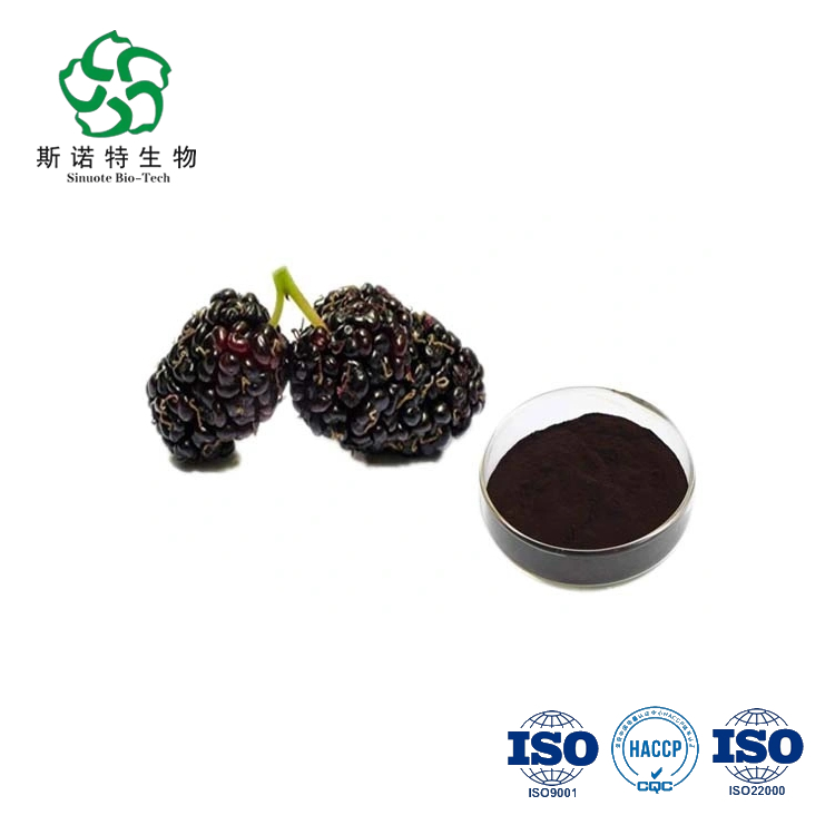Food Pigment Mulberry Fruit Extract Powder Anthocyanin 25%