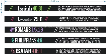 Religious-themed Silicone Wristbands: Perfect Promotional Event Gifts for Bible Faith and Sports Enthusiasts