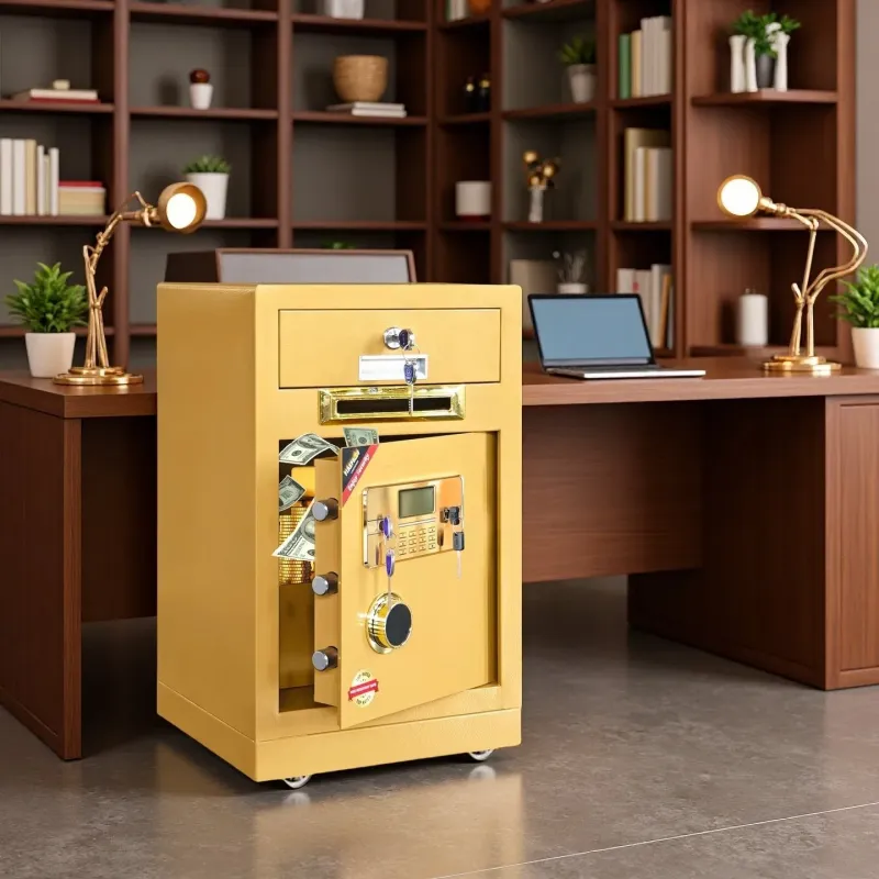Fireproof Money Safe with Organizer Drawer and Coin Slot