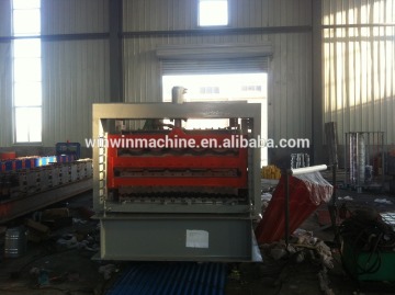 three-layer lowest price galvanized steel roofing roll forming machine