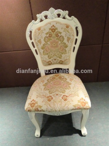 European style solid wood carving antique wooden chair