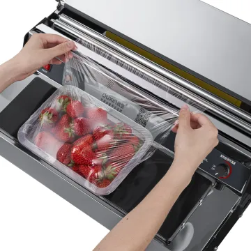 Semi-Automatic Cling Film Machine for Meat and Dried Food Sealing